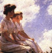 Charles Courtney Curran On the Heights France oil painting reproduction